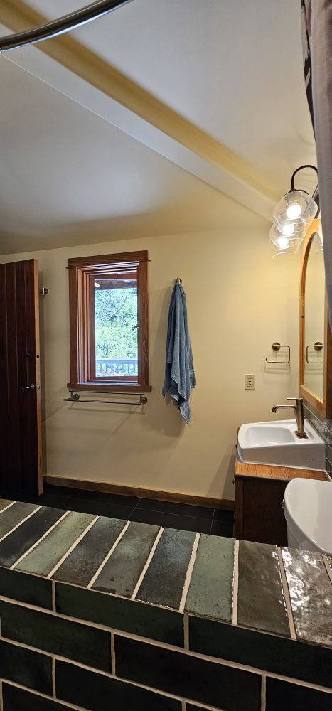 Sky & Tasha — bathroom tile work