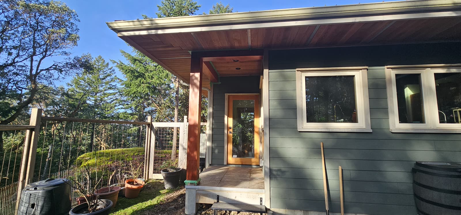 Pemberton — covered entry, structural framing and concrete foundation work · Saanich Peninsula