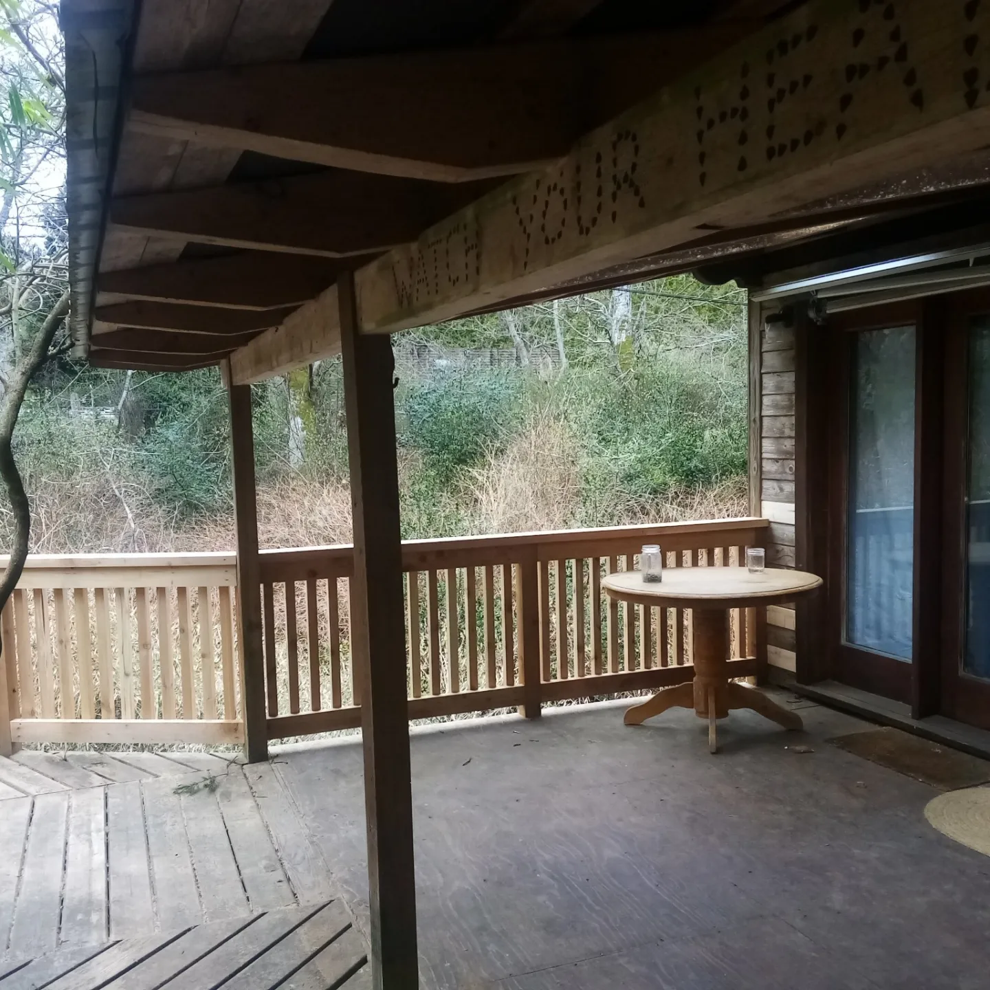 Romana Freye project — covered porch with outdoor furniture
