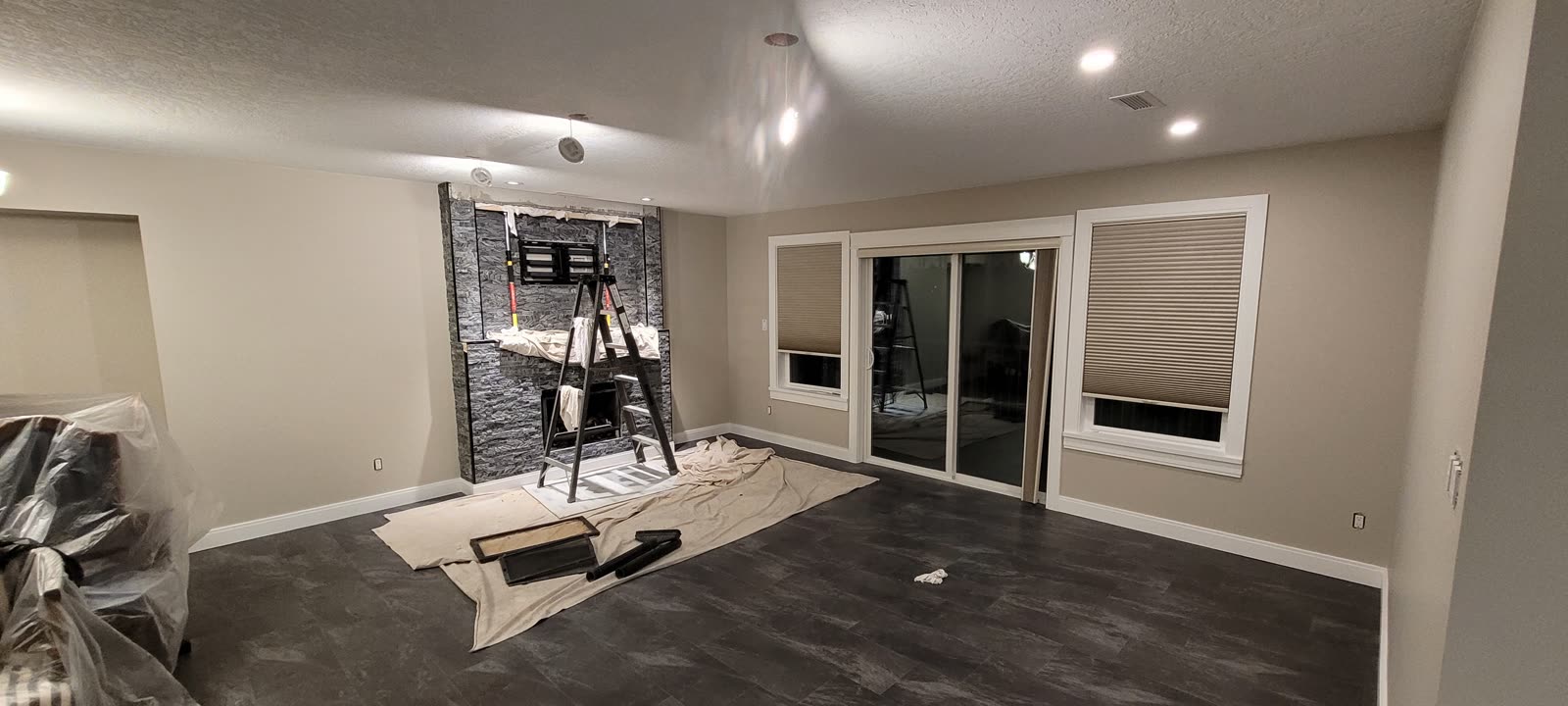 Completed LVP flooring installation — Holland Avenue project