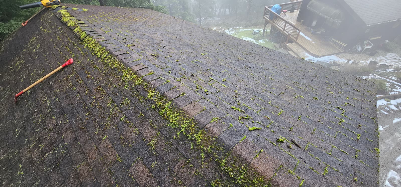 Butler reroof — ridge and valley detail
