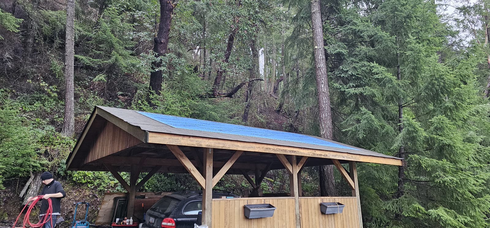 Butler reroof — completed carport